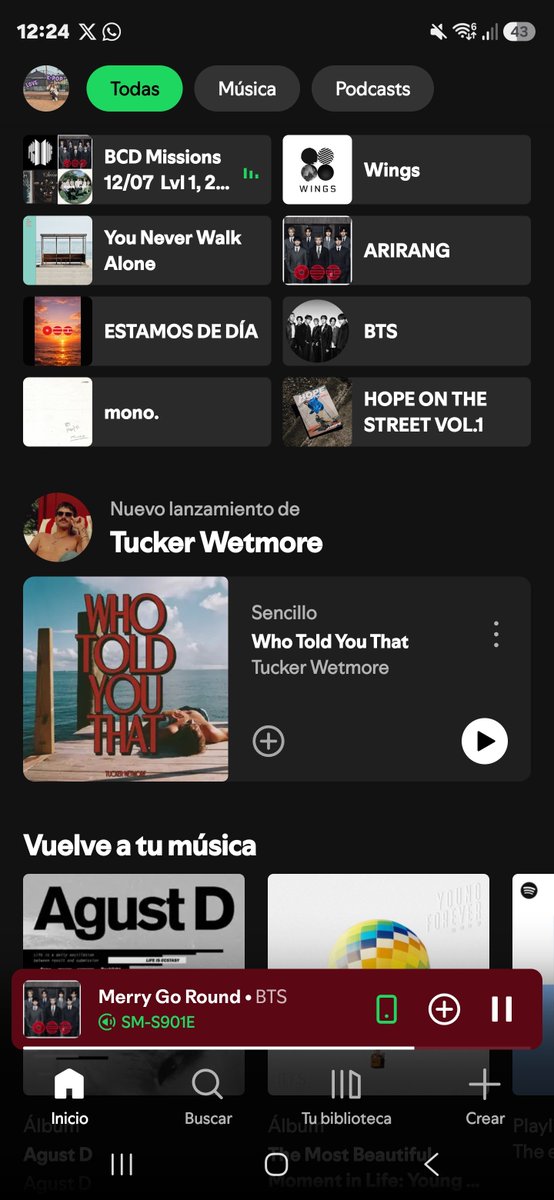 Claaufernanda1's tweet photo. Soy cajera bancaria, mamá de una pequeña de 7 años. Aprendí hacer stream apenas entre al fandom y tambien votar.

Mi Spotify literalmente es de BTS! Mi hija se acostumbro con su música y en la noche no puede dormir si no subo el volumen de la play💜. https://t.co/A2whTmGn6M