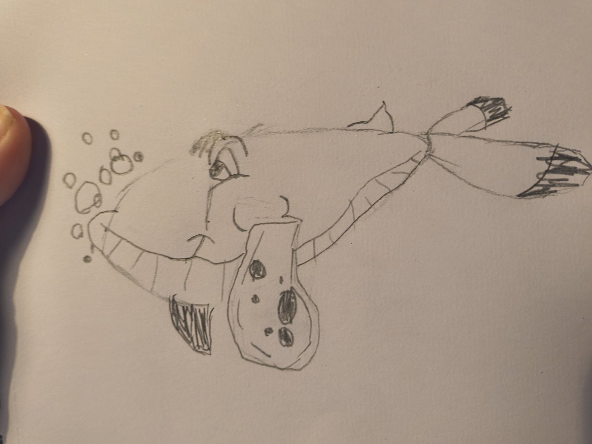 ToadstoolTomes's tweet photo. My youngest drew a whale 🐳  I have an artist in the family ❤️ 

@RaccoonStampede he is just like us both!! https://t.co/FWEYkTs45r