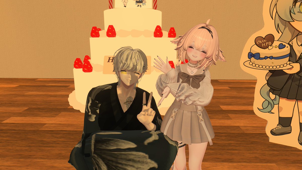 _amane108's tweet photo. るあくーん！誕生日おめでとう！！素敵な一年になりますように✨お祝いできてうれしかった～！！！これからも社長についていくね！！ https://t.co/Iyf1SsVWaY