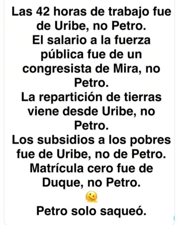 Maribel71123992's tweet photo. @petrogustavo MENTIROSO MENTIROSO 
Usted no hizo ni 💩💩💩💩
Nos deja sin salud, icetex, inseguridad, gas, petróleo, deuda externa altísima, delincuentes fortalecidos, Ejército y Policía desfinanciados......
Además se tribuye logros de otros.. https://t.co/l4wOvRD28z