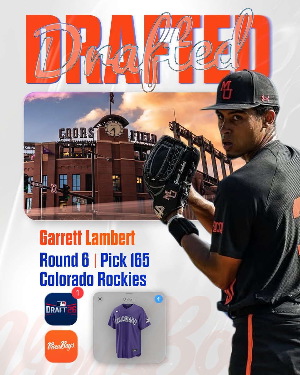 ViewBoysGA's tweet photo. Garrett Lambert ('23) has been selected in the 2026 @MLB Draft!!!

@_garrettlambert ➡️ @Rockies 

#ViewBoys https://t.co/BFkOZW2k1B