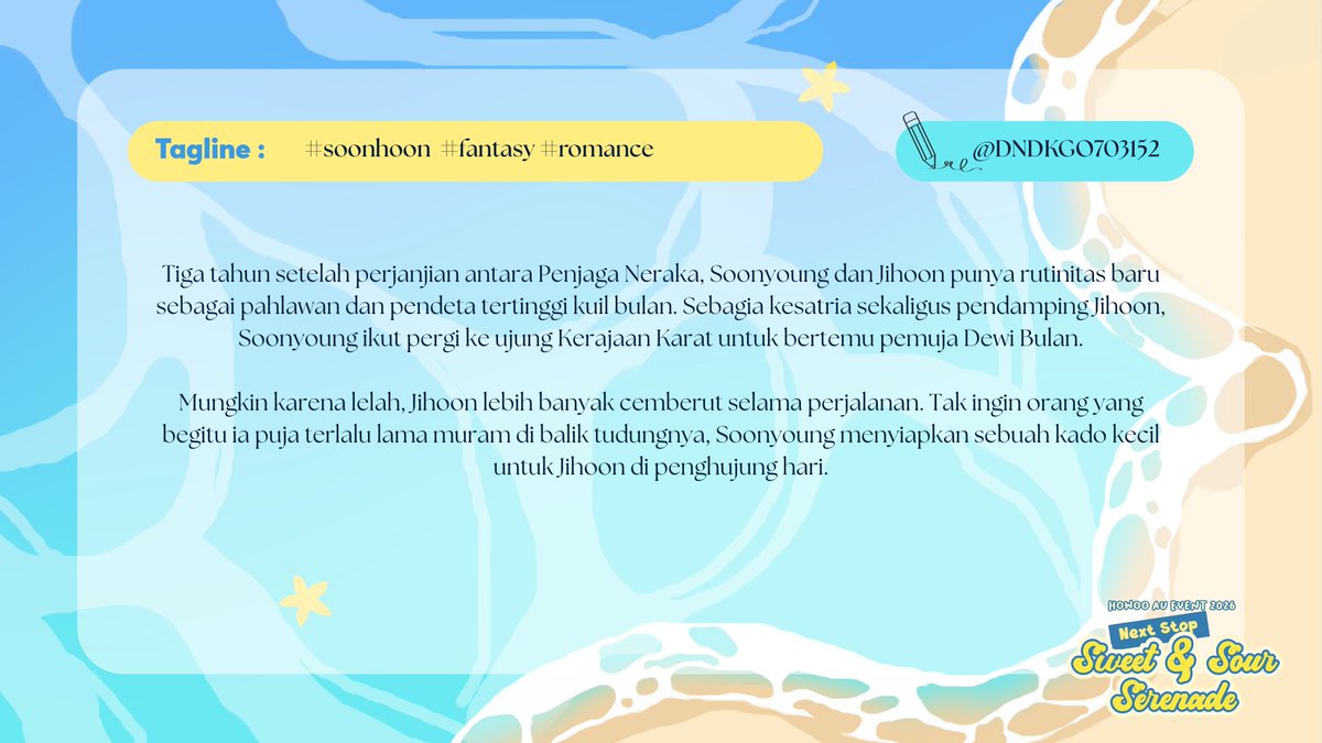 howoomatee's tweet photo. Entry 06
Howoo Alternative Universe 2026 "Sweet &amp; Sour Serenade" 🍋

Prompt by @DNDKGO703152 
Let's follow along Howoodan! ❤️🖤

#SWEETNSOURSERENADE #HOWOOFEST2026 #SOONHOONAU https://t.co/h8fEtqpeOL