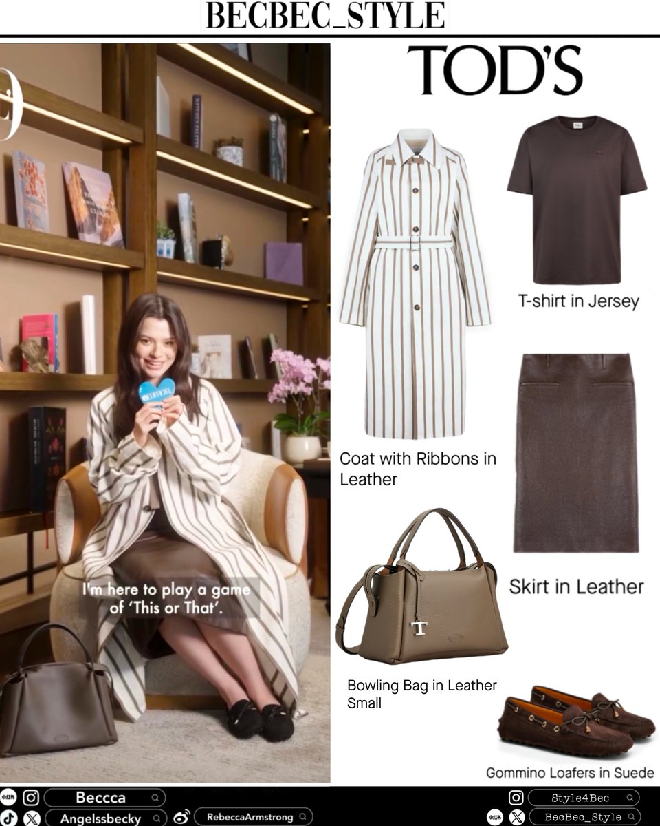 BecBec_Style's tweet photo. 20260712 Ⓒ @Lofficiel_SG
Sundays made sweeter with @AngelssBecky ! 💖 We played a game of ‘This or That’ with the Thai actress and singer while she was in town for the grand opening of @Tods ’ flagship store at Takashimayasc

#BeckyxTodsSingapore
#beckysangels #Tods 
#TodsxBecky https://t.co/tgM5vX5sOD