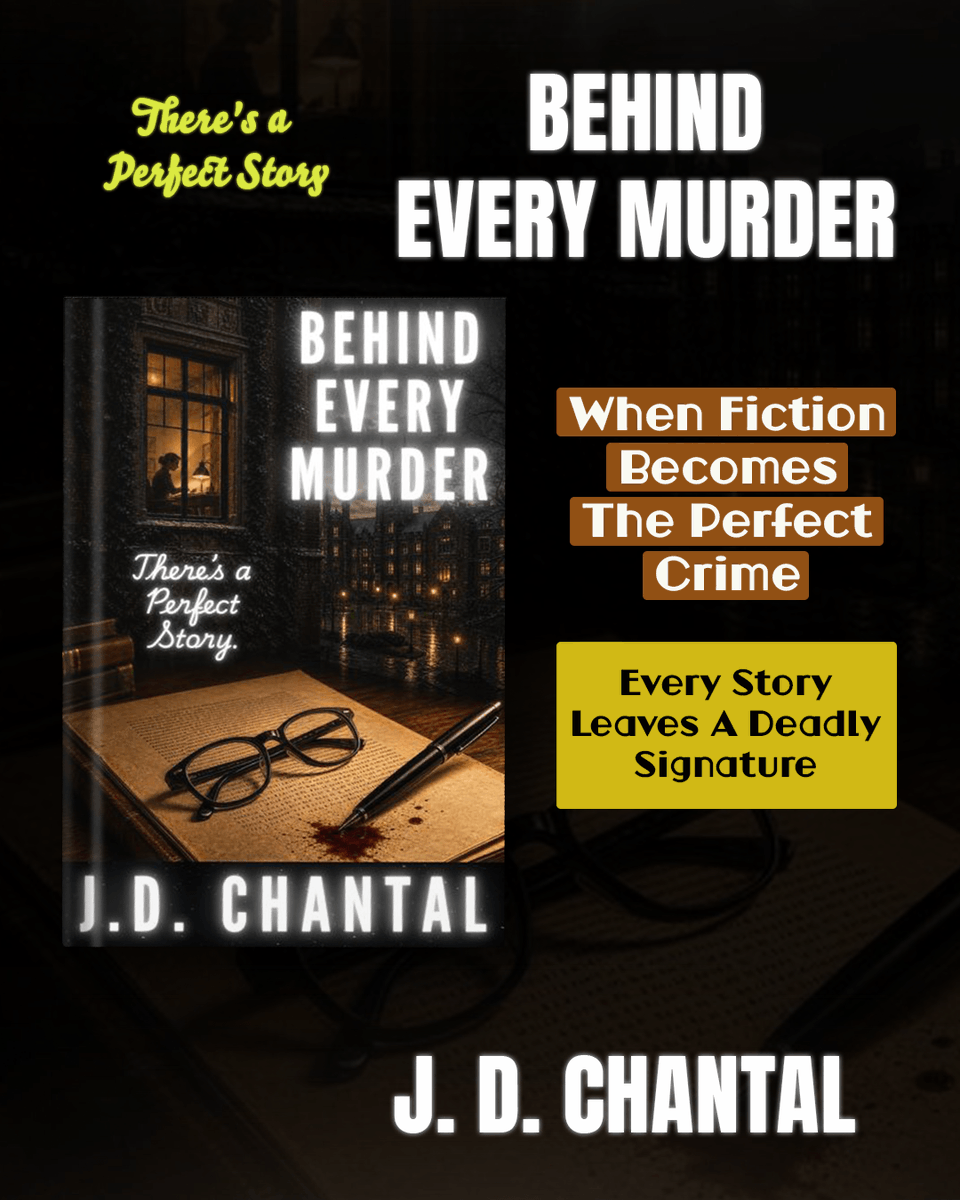 SHOUTmyBook's tweet photo. An editor spends years perfecting fictional murders until crime scenes begin mirroring manuscript edits. When every clue points back to you, where do you hide? BY J. D. Chantal

Available on - Author’s website (bookfunnel) https://t.co/xrsBhlm14e