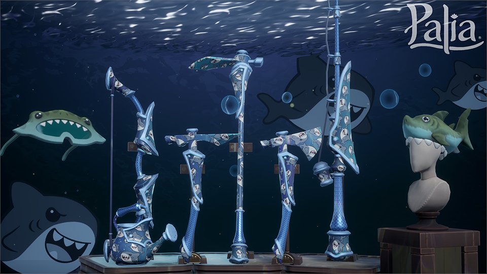 playPalia's tweet photo. 🦈 Sink your teeth into the latest Lunar Path 🦈

Progress through Path of the Maws and earn fin-tastic rewards made for anglers, collectors, and Shark-season enjoyers. 🦈

#Palia #PlayPalia https://t.co/SZPhRqRwWl