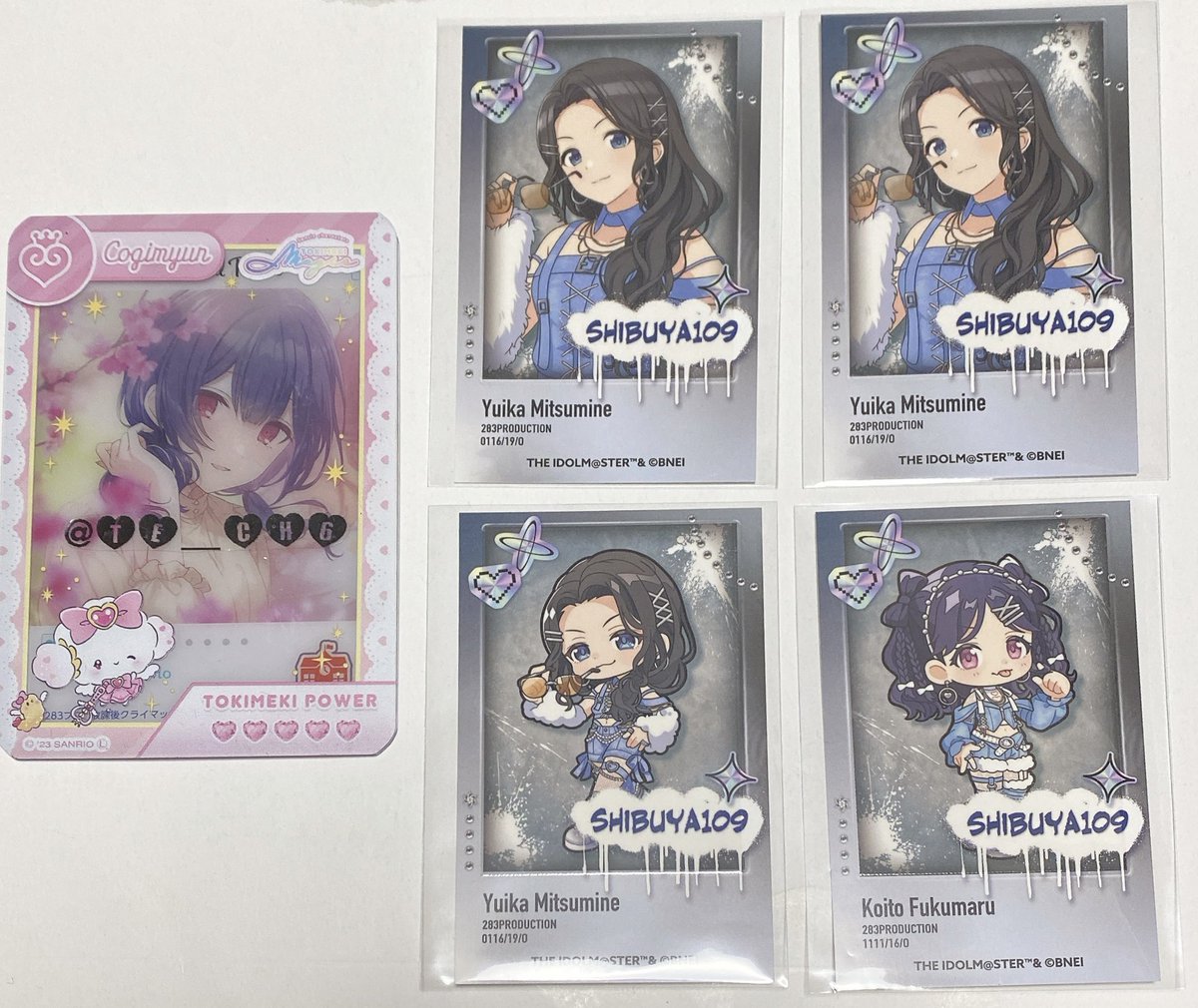 TE_CH6's tweet photo. 【交換】シャニマス アイドルマスター シャイニーカラーズ No 1 feel alone PULSE COLLECTION SHIBUYA 109 POP UP SHOPトレーディングインスタントフォト風カード フォトカード

譲￤等身 結華 2
SD 結華 小糸

求￤凛世 ＞ 甜花 甘奈

郵送or都内お手渡し交換
検索からもお気軽にお声掛けください◎ https://t.co/kY31sMf8Jp