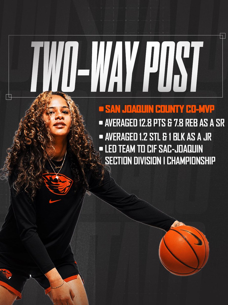 BeaverWBB's tweet photo. Impact player on both ends of the court 💪

#GoBeavs x @EveliniSmith https://t.co/muYatXlMl3