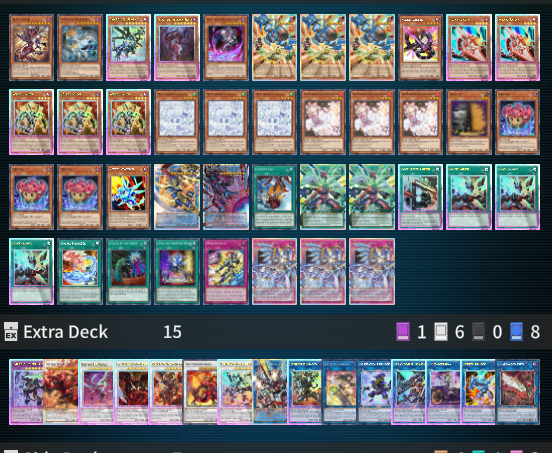 RhinyMD's tweet photo. Sample endboard for RoLaD Rokket. The set should me Triple Borrel Launch. 1c Loader. This version seems promising as the grind is insane. Right is my deck, left is the core. https://t.co/BkkQt9MZFg