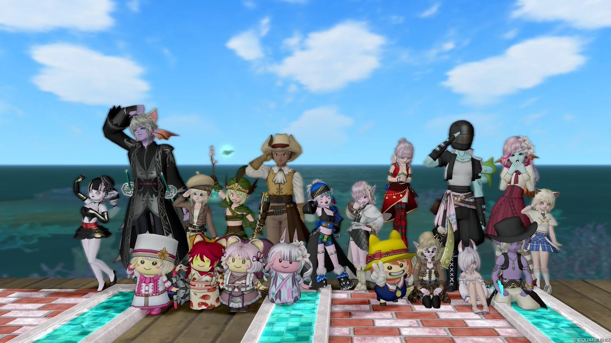 uchinyon's tweet photo. いつ復帰出来るかわからんから一応チーム抜けさせてもらったんやけど最後の練習会で鳥の称号もらえたよ〜😂😂😂ｱﾘｶﾞﾄｳ

チムメンの皆様ありがとう💓💓
用事あったのに写真撮りに来てくれたり感謝(ㅅ´꒳` )

上手くいけば1ヶ月ぐらい休止ぐらいで済みそう！

後2日ぐらいはまだ課金残ってる！ https://t.co/iTORDxUAV1