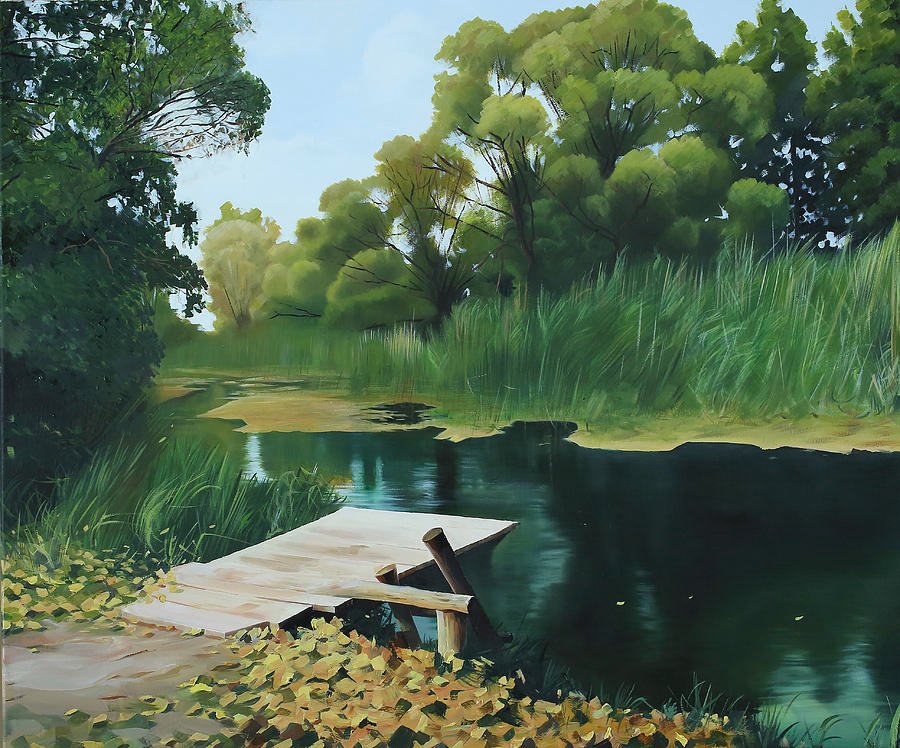 JanetHollister8's tweet photo. Painting:  The backwater, by Andrey Khmelevsky
Song:  Meat Puppets - Backwater  https://t.co/FZQkONsEVu https://t.co/6mpQGLQyrF