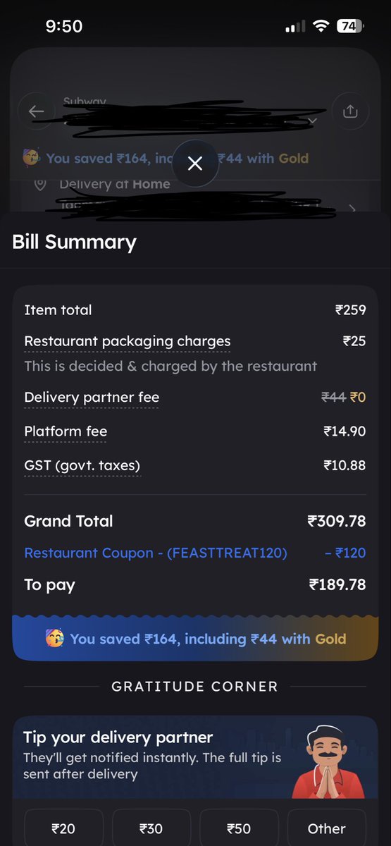 TanmaiVully's tweet photo. Hmmm…. wonder why my gov is taxing me differently 🤔 @albinder @deepigoyal https://t.co/bVRFKMGr5m