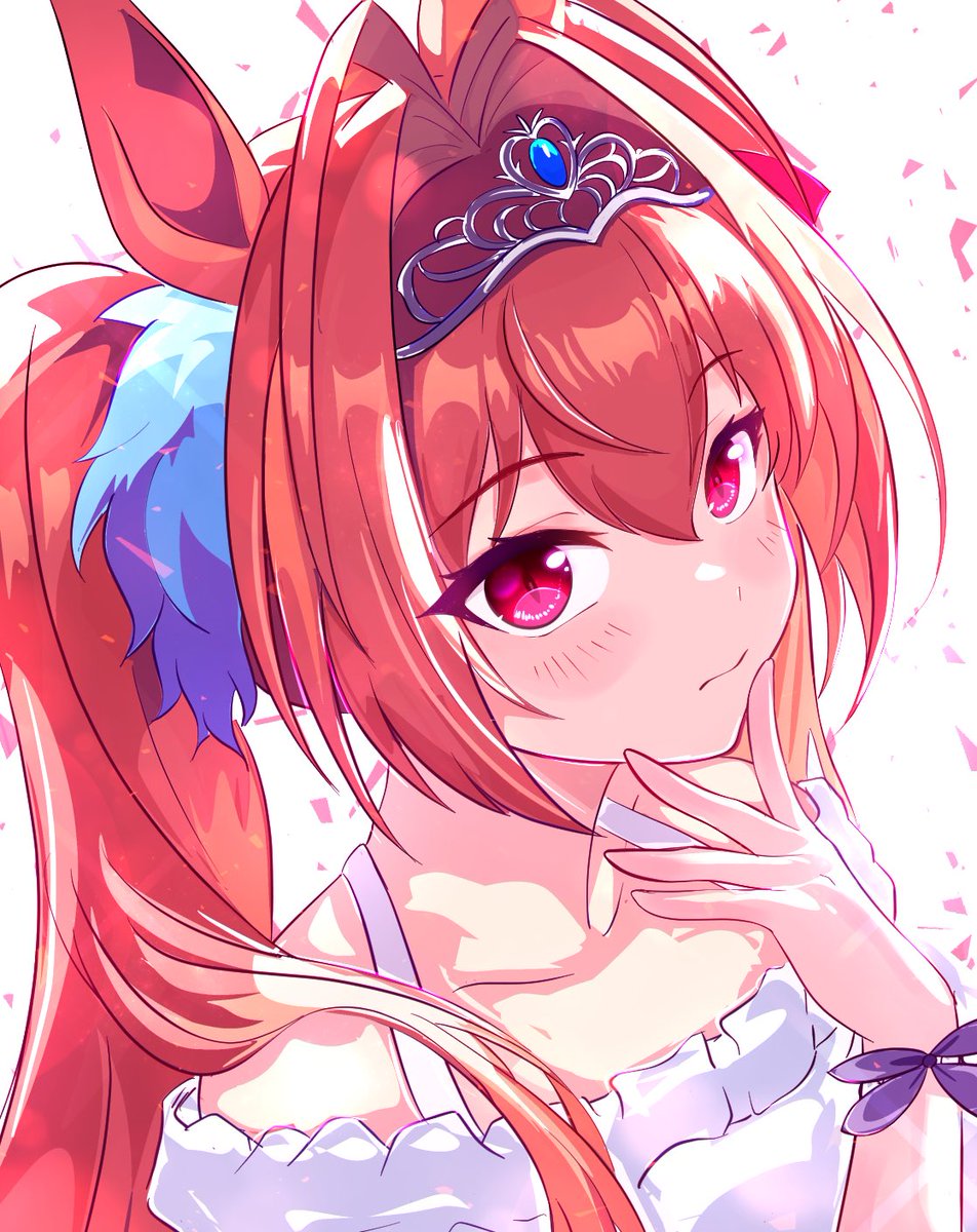 floralcanon's tweet photo. 去年描いたダイワスカーレット https://t.co/h0qRq1IFei