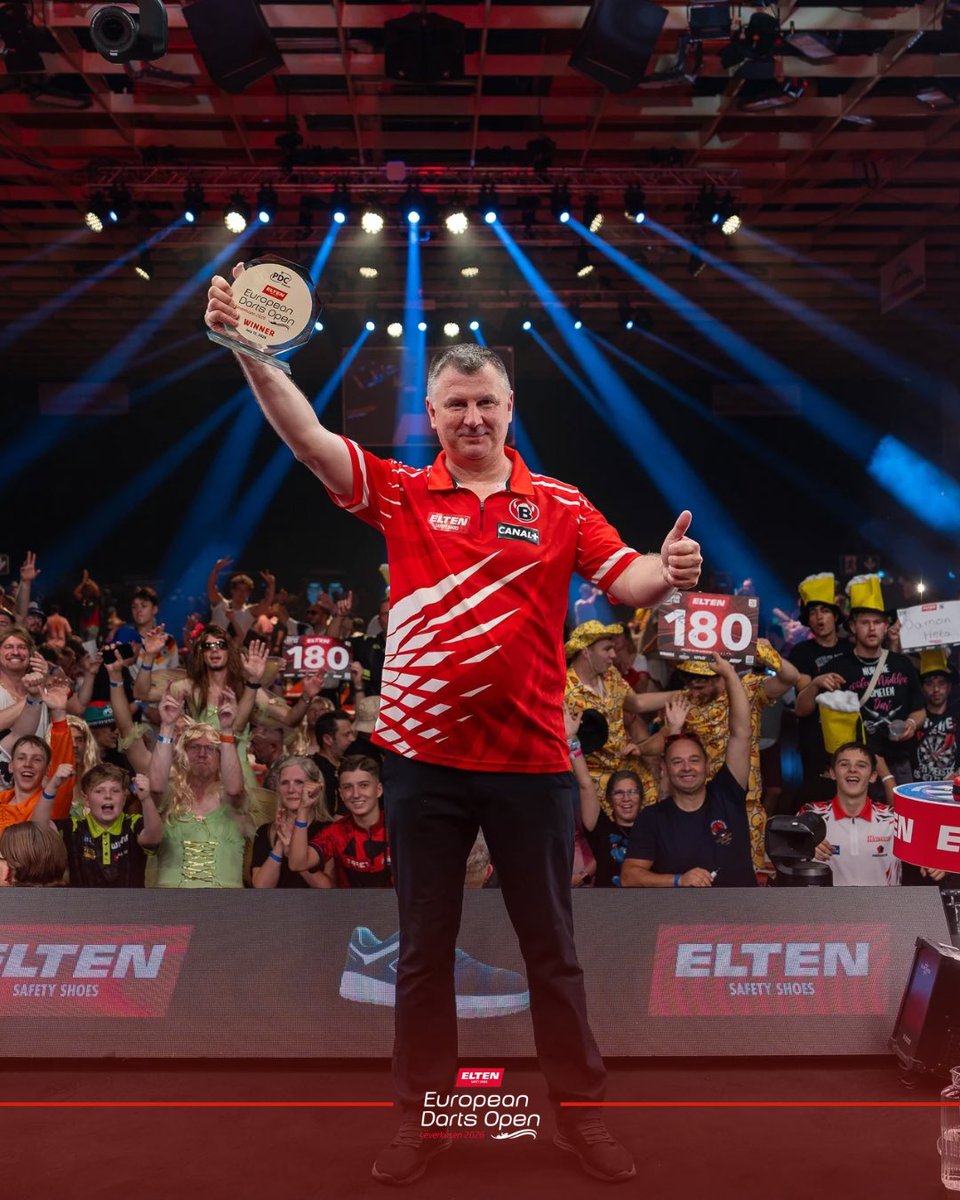 PDCEurope's tweet photo. Good night from Leverkusen! 🏆😴
What a weekend at the Osermann Arena! 😍🇵🇱🦅 https://t.co/tieCPD7kgW