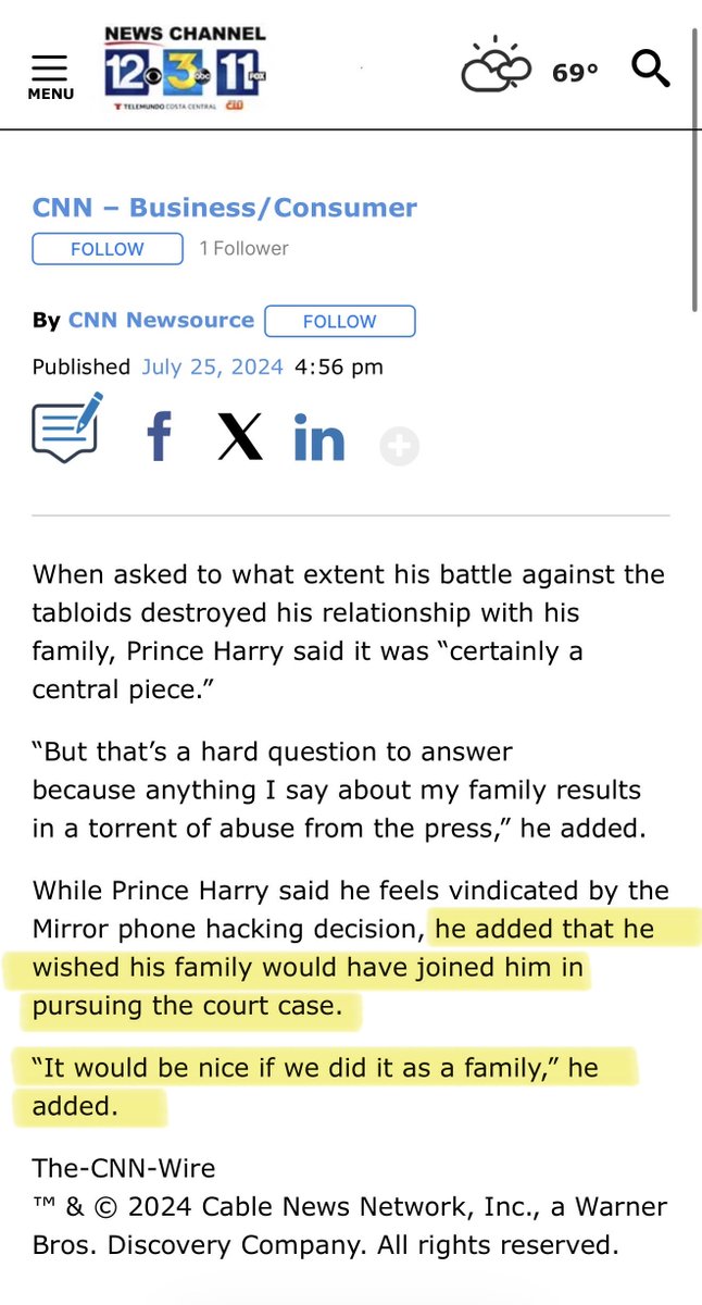 3x_out's tweet photo. @123workerbee Do it. For freedom of the press, and to teach dimwit Harry a humbling lesson. Oh, and don’t ever try to drag William and his family into his messes again

The dumb arse tried to “shame” his family for not joining him and his band of thugs, thinking they could use the Royal clout https://t.co/bnv2B2gJ0R