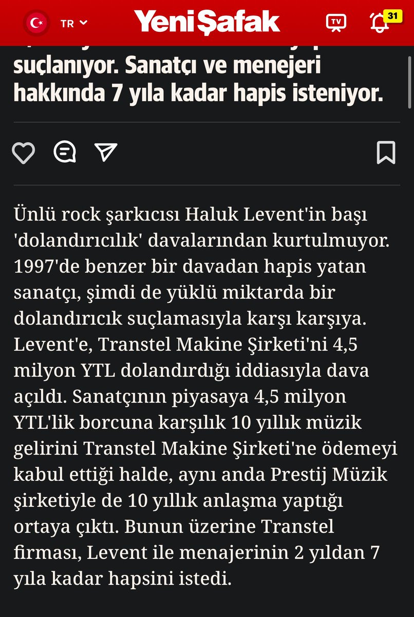 BORSAIZINDE's tweet photo. Şaka gibi memleket, bu adam 30 yıl önce dolandırıcılıktan 9 ay hapis yatıyor, hakkında sayısız dava var, 2 kez tutuklanıyor, suçlu bulunuyor daha sonra tüm Türkiye’den milyarlar toplayabiliyor..
#ahbap #haluklevent https://t.co/XFtPexp2f3