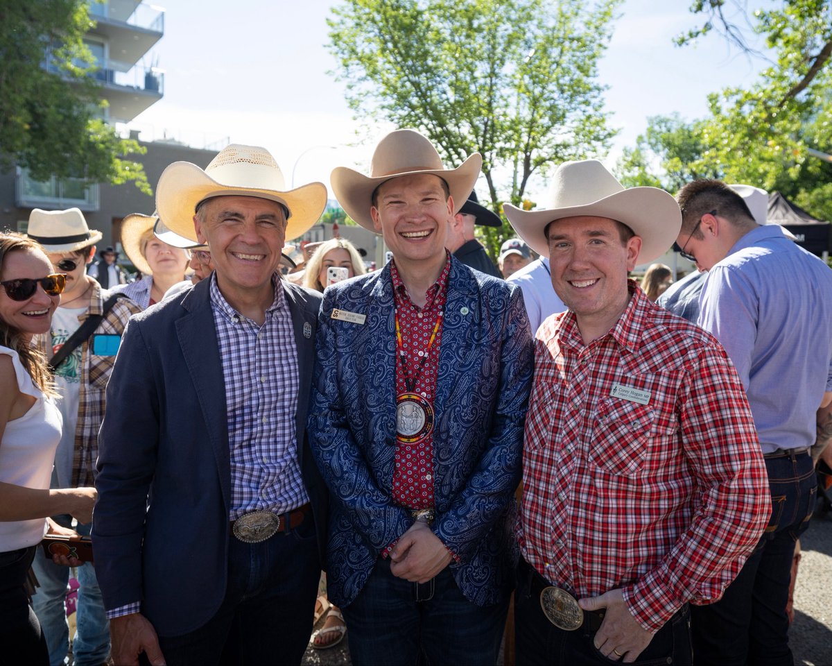 MarkJCarney's tweet photo. Le Stampede : une célébration de ce que l’Alberta a de mieux à offrir. https://t.co/JJlTdLUC26