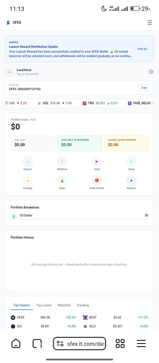 Mharvel_05's tweet photo. @Sfexwallet Sfex UID : SFEX-BDDADEF15782 https://t.co/Pijm4YZwXk