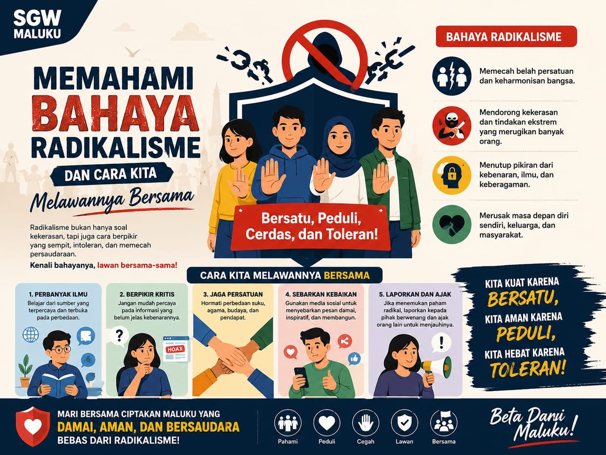 malukutoleransi's tweet photo. Yuk, jadi bgian dari solusi, bukan bagian dari polusi informasi ๐ฎ๐ฉโจ_
#kritistanpamembenci #tolakradikalisme #BetaDariMaluku #kloeli #omegle https://t.co/scfDF6EmRS