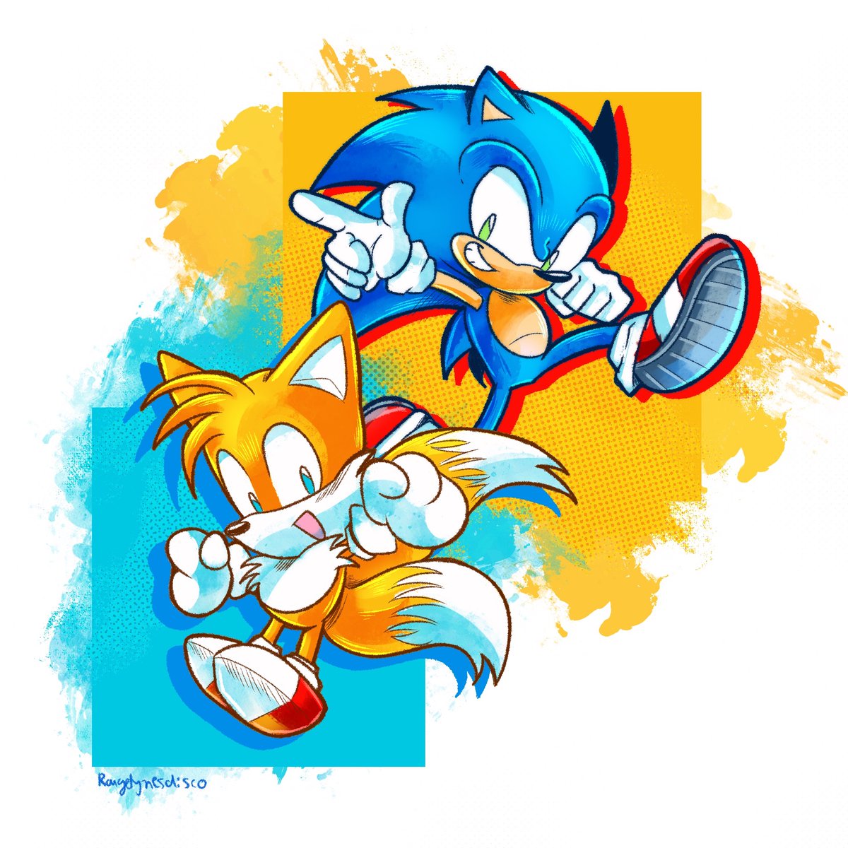 Rougelynesdisco's tweet photo. Unbreakable bond! Sonic and Tails!!! 🔵���� https://t.co/5NqlcaOIuk