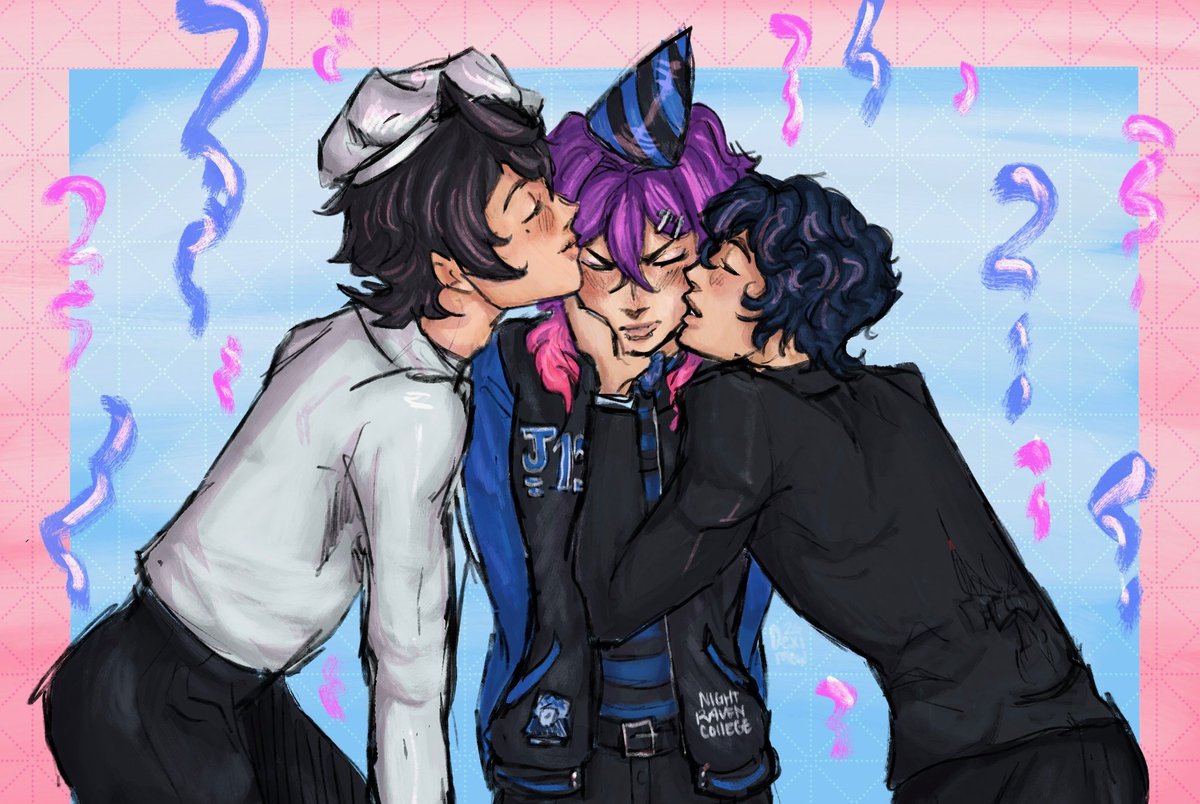 AzulsAngelfish's tweet photo. Yay!! Happy birthday lilac thank you @deximew_ for the beautiful art!!! Also hehe Lucile and Alphonse look so cutie!!!! https://t.co/5hoC8aEBmF