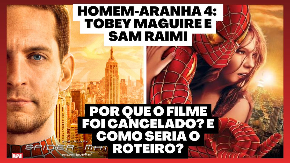 KaferVerso's tweet photo. HOMEM-ARANHA 4: POR QUE O FILME FOI CANCELADO? E COMO SERIA O ROTEIRO? | TOBEY MAGUIRE
#homemaranha #nerdbr #culturapop 

link:https://t.co/UApTNTOBCg https://t.co/Rjg0i8VXpf