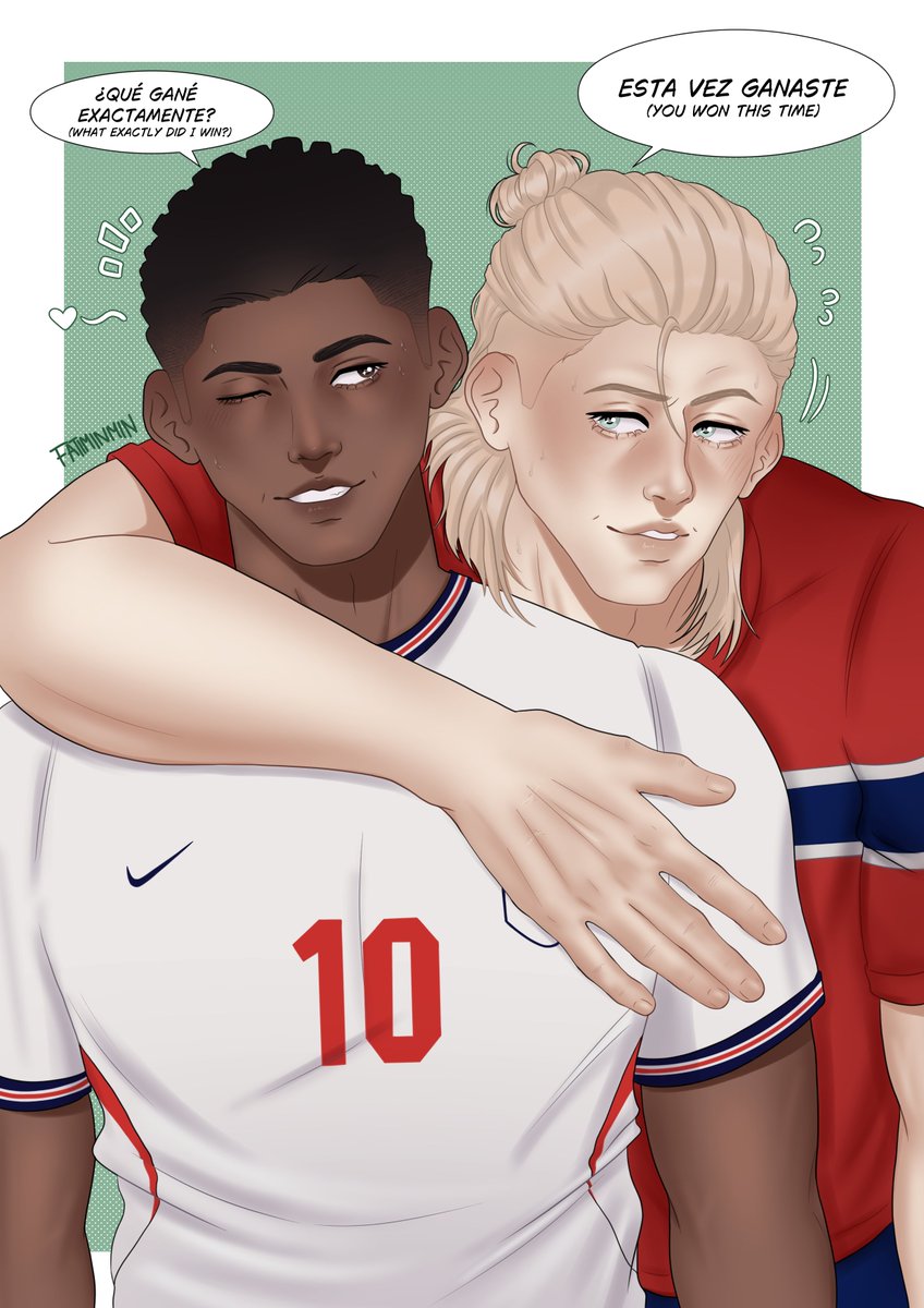 fatiminmin's tweet photo. Peak Bromance jiji 🤝

#fanart #haaland #bellingham #mundial2026 https://t.co/DQQ3gXpK5D