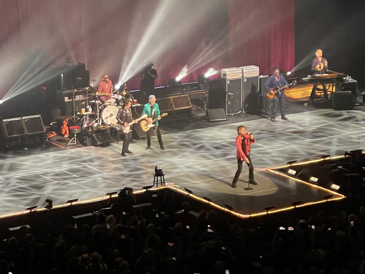 DVNJr's tweet photo. Love this from Mick.

My wife and I saw the Stones play the Hard Rock Hotel & Casino in Hollywood, Florida, a theater with only 7,000 seats, in November 2021. 

Mick avoided politics to a crowd half-full of MAGA fans but he did list all the activities happening in south Florida that weekend. With a little bounce to his voice, Mick ended his list by name-checking “That Bill O’Reilly Fanfest Spectacular.”

My wife and I laughed out loud but many others— too many others— did not. 😂