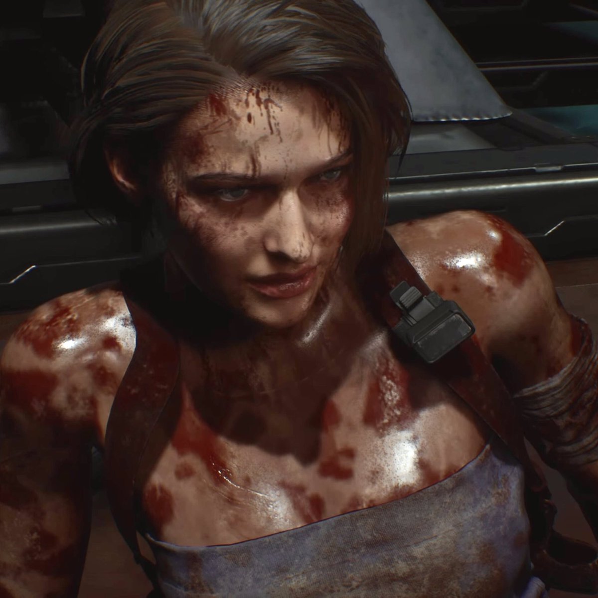asr7c's tweet photo. Jill Valentine covered in blood https://t.co/lVPRpxlRov