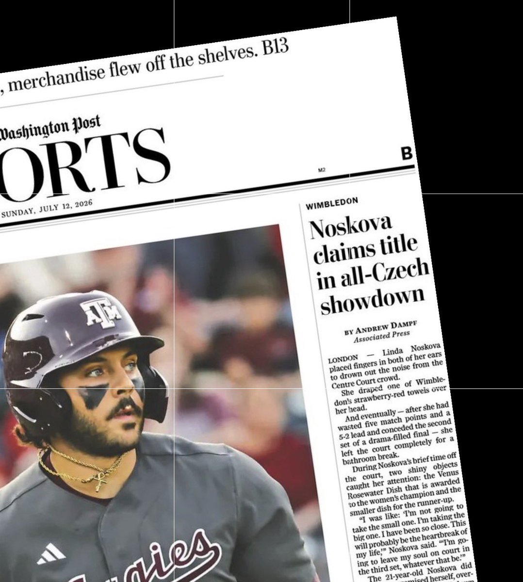trouble_man90's tweet photo. I’m going on the record, this photo is AI generated. The words on the newspaper should be at least somewhat recognizable but when you zoom in even just a little bit the letters and words are completely destroyed and distorted by the AI https://t.co/y4wQaeoqdU