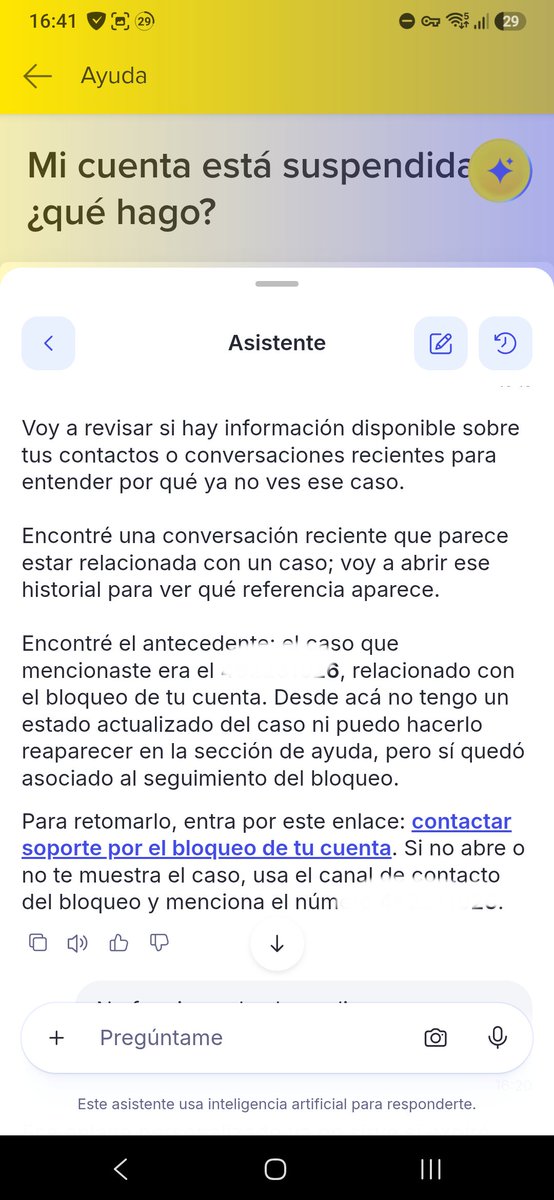 HTlahuisca's tweet photo. Resulta que a @MercadoPagoMex se le da por cerrar cuentas de un momento a otro.
Y cuando uno levanta una aclaración se hacen como tío lolo, no responden nada, si preguntas te dicen que esperes a que la aclaración avance, pero de la noche a la mañana la eliminan. https://t.co/IzZasLH04z