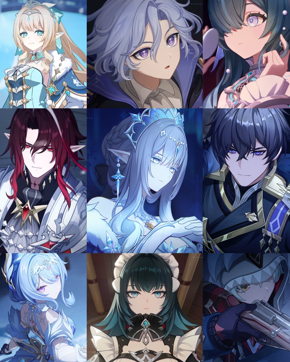 GenshinUniverse's tweet photo. SNEZHNAYA BANNER SCHEDULE

7.0 (August 12)
Odette (5★ Cryo) &amp; Alyosha (4★ Electro)

7.1 (September 22)
Vesna (5★ Anemo) &amp; Vodyanitsa (5★ Hydro)

7.2 (November 2)
Mitya (5★ Electro) &amp; Valeriy (4★)

7.3 (December 9)
Tsaritsa (5★ Cryo) &amp; Danica (5★ Electro)

#GenshinImpact https://t.co/FG72aZUArE