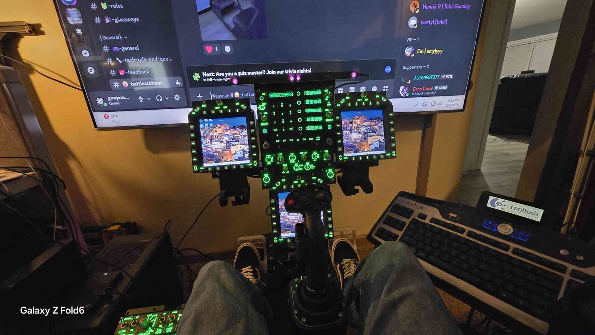 tobiigaming's tweet photo. Home setup brought to you by community member gonjamon42000 💚
This home setup is glowing! 👀
Share your setup in our Discord to be featured 👇
https://t.co/POBtqdhY8N
#SimSetupSunday https://t.co/xg1bMu3xJw