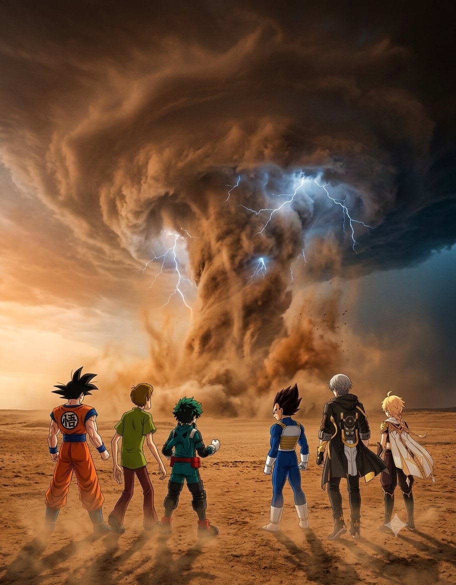 BrianJesusChav1's tweet photo. Día Internacional de la Lucha contra las Tormentas de Arena y Polvo:
Acercándonos a una Tormenta de Arena y Polvo.
#AIArt #animestyle #Anime #DBS #HSR #MyHeroAcademia #SonGoku #Vegeta #GenshinImpact #Tormentas #Arena https://t.co/jbOaQHqYql