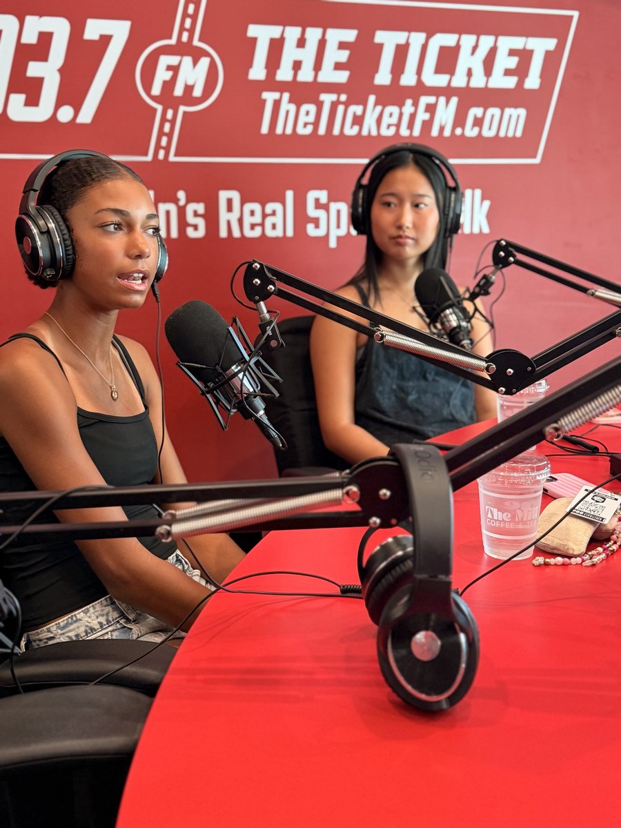 PeteFergusonBHS's tweet photo. Champions talk different.

Scholars Belinda & Josalin dropped championship-level insight on @937TheTicket’s ‘Bigger Than the Score’ mindset, relationships, building community and the power of culture/representation and connection on AND off the court.

Missed it? Run the replay. These rising scholars are worth the listen.

New episodes Sundays | 11 a.m. CST.
#BiggerThanTheScore