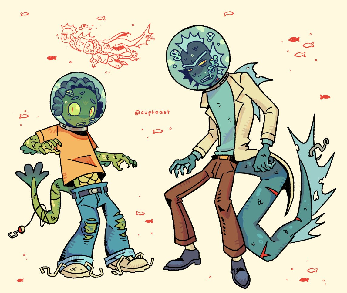cupTWOst's tweet photo. hey these fish look familiar #RickandMorty https://t.co/eba1399XCu