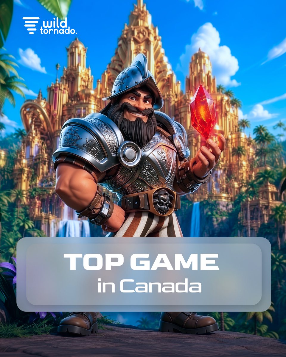 wildtornadoai's tweet photo. 🇨🇦 Canadian players, it’s time to discover why Gonzo’s Quest II: Return to El Dorado is one of the Top Games in Canada! Explore a thrilling world of 6 reels, expanding up to 8 rows, where Avalanches, Wilds, and colossal symbols create exciting opportunities with every spin.

🔥 Trigger up to 20 Free Spins or unlock powerful Super Free Spins with increasing multipliers as you chase the legendary treasures of El Dorado. Experience Gonzo’s Quest II: Return to El Dorado on WildTornado and discover exclusive offers alongside this incredible adventure.

🔗 PLAY - https://t.co/jKhZKZTPzR

#CanadaCasino #CasinoOnline