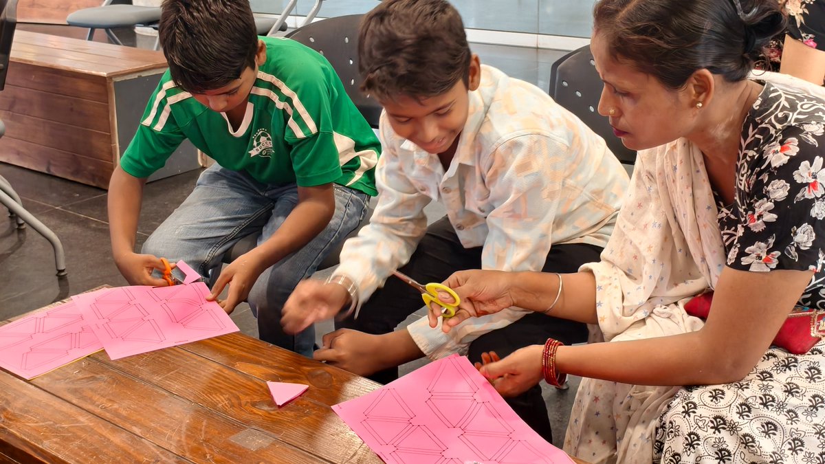 PalanShail's tweet photo. To celebrate the birth anniversary of #BuckminsterFuller, @RSCBhuj organized #OrigamiWorkshop
Participants made #GeodesicDomes using paper and discovered how these shapes are strong & stable made from simple geometric patterns. It was joyful hands-on learning experience for all. https://t.co/dRa6tyi4mZ