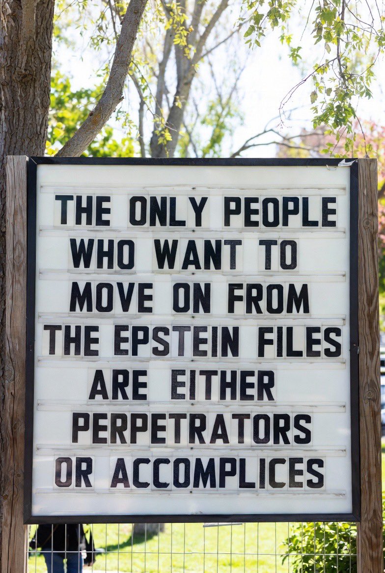 CjMfdt's tweet photo. Release the Epstein Files. 
Stop the coverup. https://t.co/AaGLWcEnLB