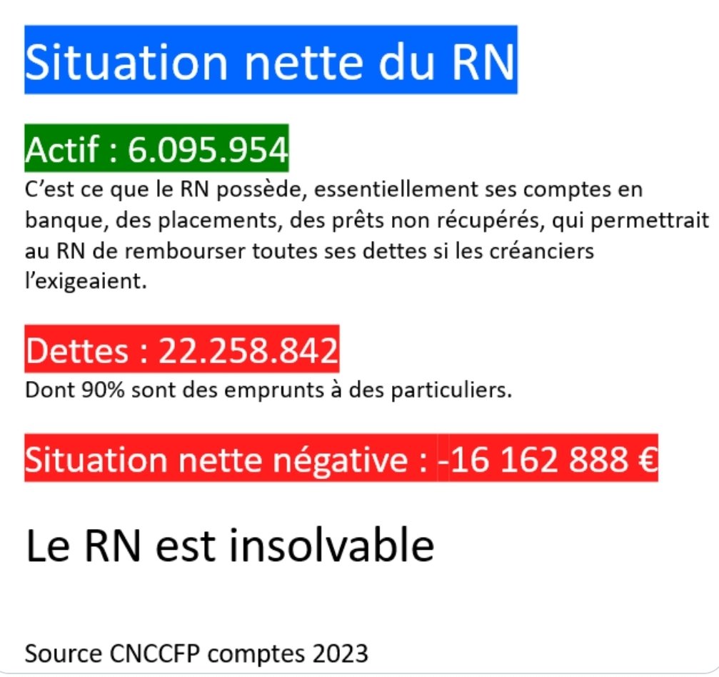 ColonelGambas's tweet photo. @ljacobelli @SudRadio non merci GOOBEELS

UNE VOLEUSE QUI VEUT le COLLIER d'immunité 

Marine c'est 5000€/mois payer par le PARTI RN en plus de son salaire pour faire tuteur de l'idiot BARDELLA 

PETIT CALCUL COMPTA si les PAS DE DETOURNEMENT à COMBIEN SERAI le TROU DANS LES COMPTES DU RN ! https://t.co/o3zTeTFbWS