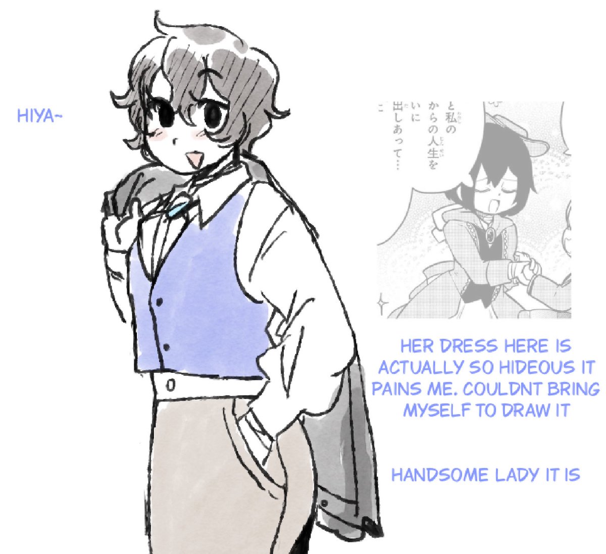 adularescenic's tweet photo. reread my favorite wan chapter for the fun of it and was inspired by beautiful ladies. a gift for the kunizai fans out there https://t.co/1ROyVVzKG8