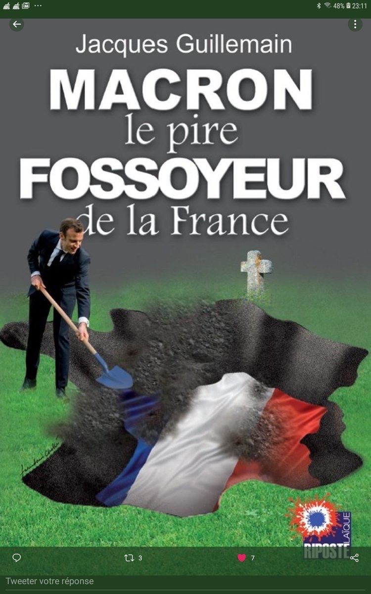 eraiyofr's tweet photo. @EmmanuelMacron De tout le peuple français ?
#BenNon !
Je préfère adresser mes condoléances à la nation française pour la perte de son armée, de son défilé du 14 juillet et du sens profond de sa fête nationale !
Vous êtes un #Fossoyeur ! https://t.co/NtbwLPyTtN