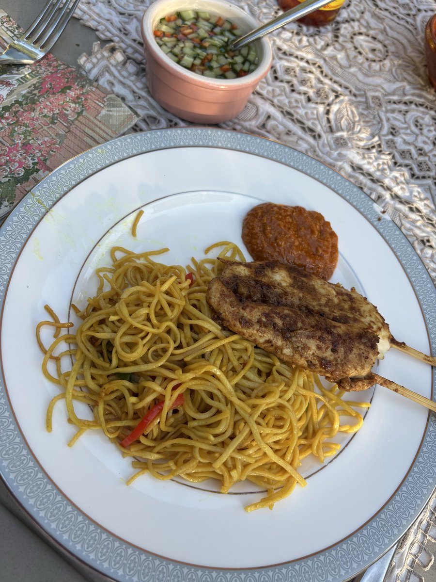davidpbernie's tweet photo. @FlashheartV2 That does sound goof. Might have to keep the anchovies quiet. Satay tonight https://t.co/FzyBNm6RxB