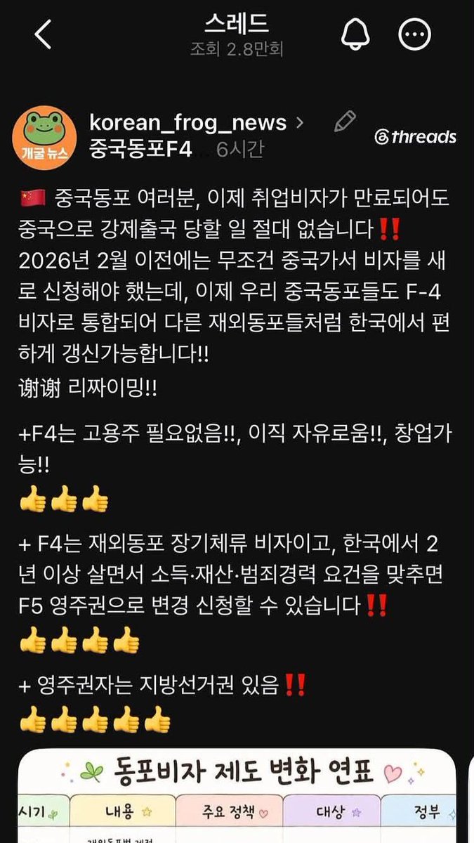 captinkang38's tweet photo. 조선족을 위해서 올해 2월부터 F4비자를 주었다는 얘기네요.

당연히  '이재명 만세'  '연임해 주세요'를 외칠 수 밖에. https://t.co/0KusY0Bj7E