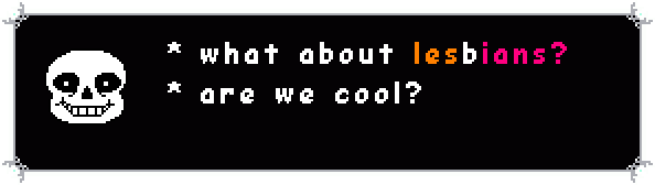 lesbian sans tweet media