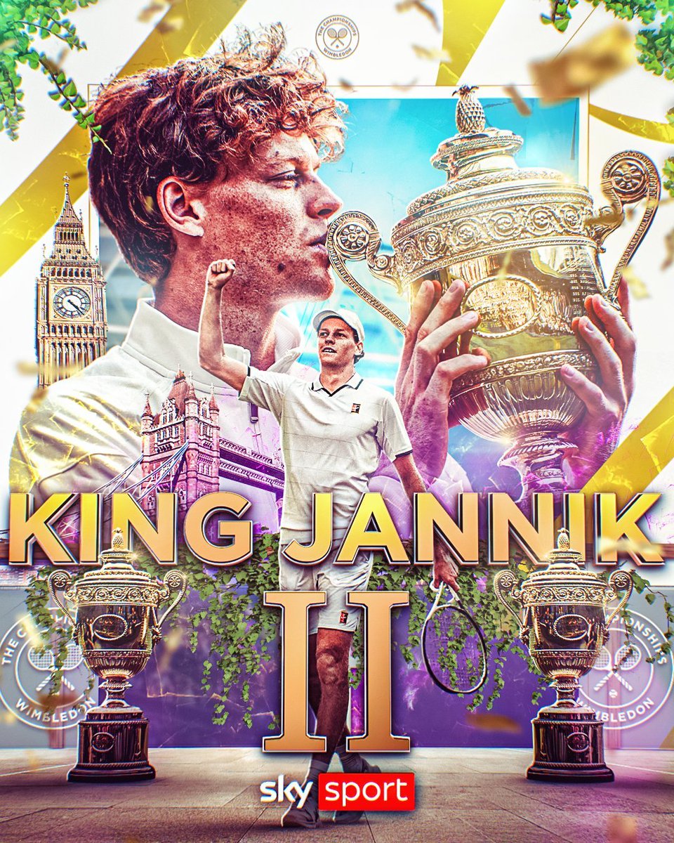 F1BigData's tweet photo. The only time Sinner won Wimbledon, Oscar Piastri won the next F1 race, held at Spa

Today, Sinner has won Wimbledon again, and the next race is once again at Spa https://t.co/fUs1ikr4qr