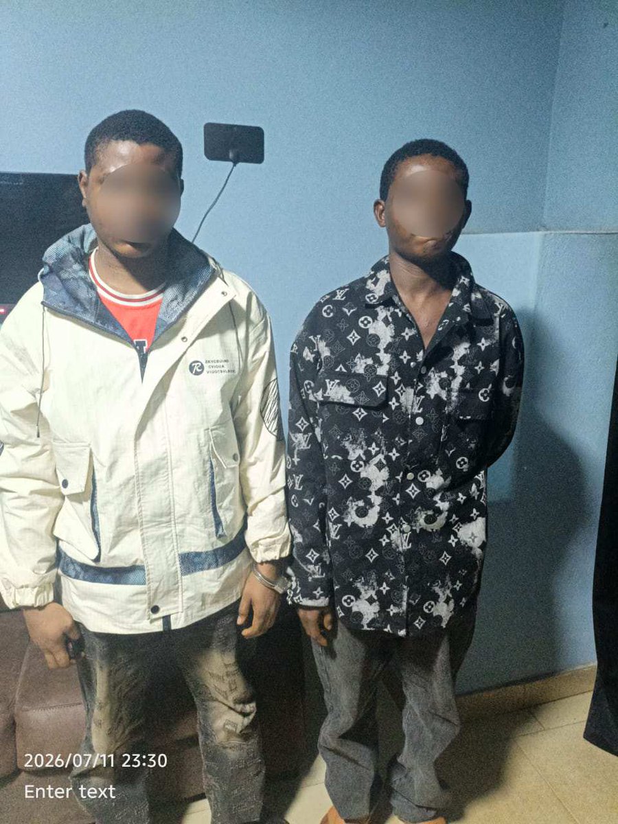 GhPoliceService's tweet photo. FOR IMMEDIATE RELEASE

NORTHERN REGIONAL POLICE COMMAND ARRESTS TWO SUSPECTS IN CONNECTION WITH THE MURDER OF A NIGERIAN NATIONAL IN TAMALE

Read more:
https://t.co/KfUum10yPZ https://t.co/o9WeiUTtQO