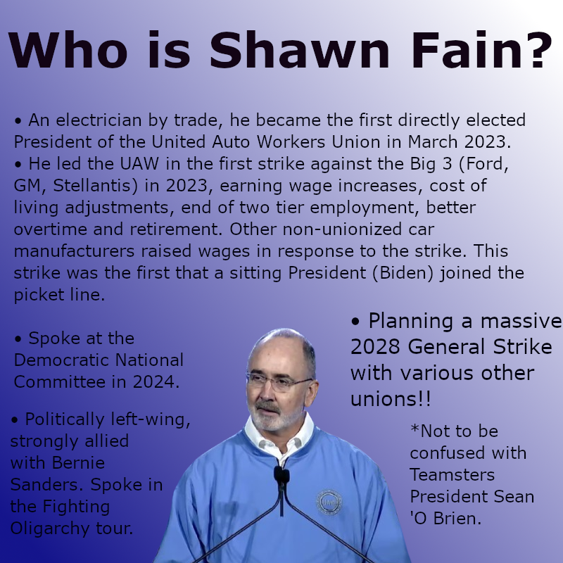 Shawn Fain for President 2028 / General Strike '28 tweet media