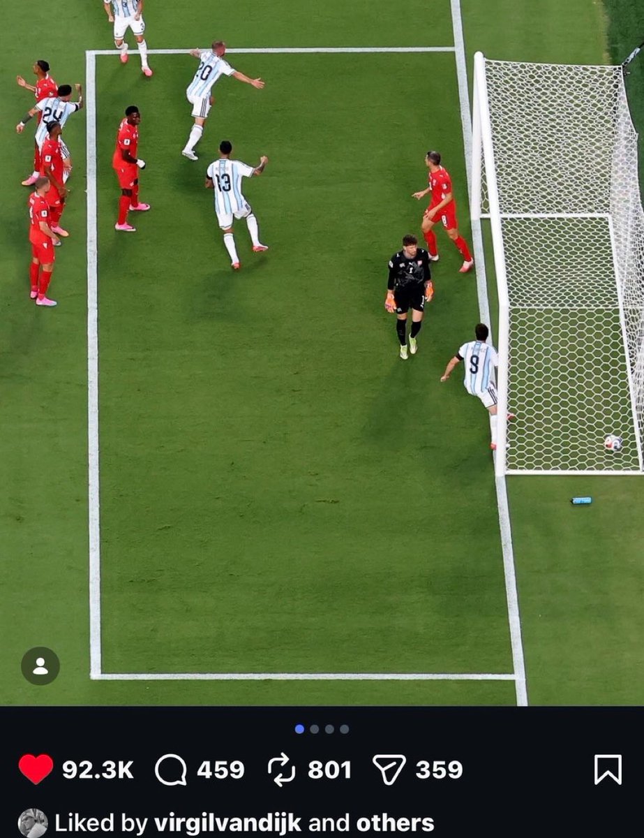 odd5l's tweet photo. فان دايك يضع لايك على منشور المنتخب الأرجنتيني IG : https://t.co/HX4645kDzb