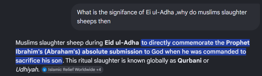 nottron56's tweet photo. So if Abraham actually sacrificed his son. Muslims would probably be doing the same for theirs today. @AtheistQ you see this shit? https://t.co/fS90jvp1sy
