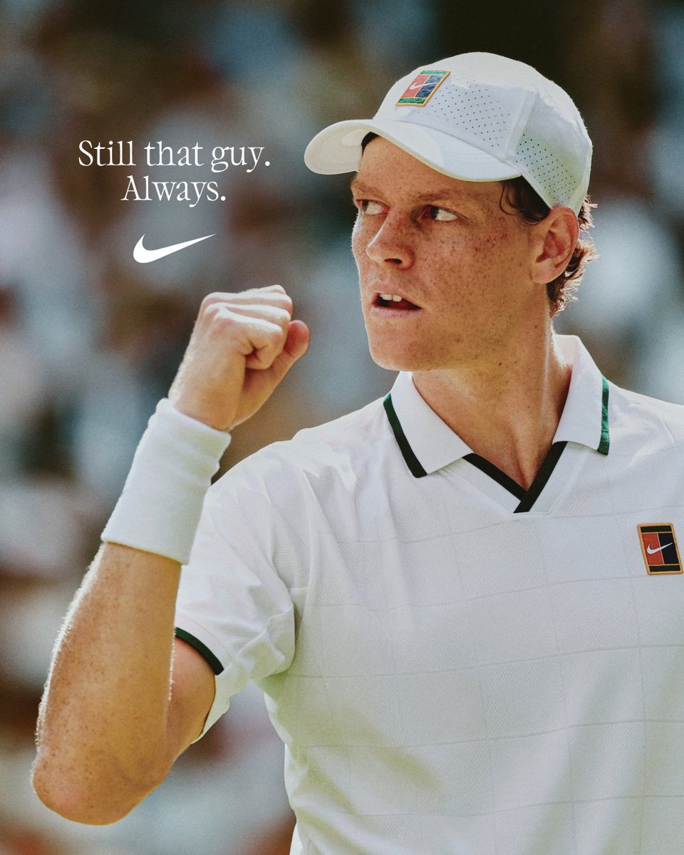 Nike's tweet photo. Always was, always will be. World No. 1 @janniksin leaves no doubt as he takes a second consecutive title in London. https://t.co/0OkgRmoynH